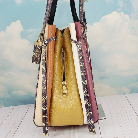 COACH Harmony Hobo Colorblock Snakeskin - Picture 4 of 15